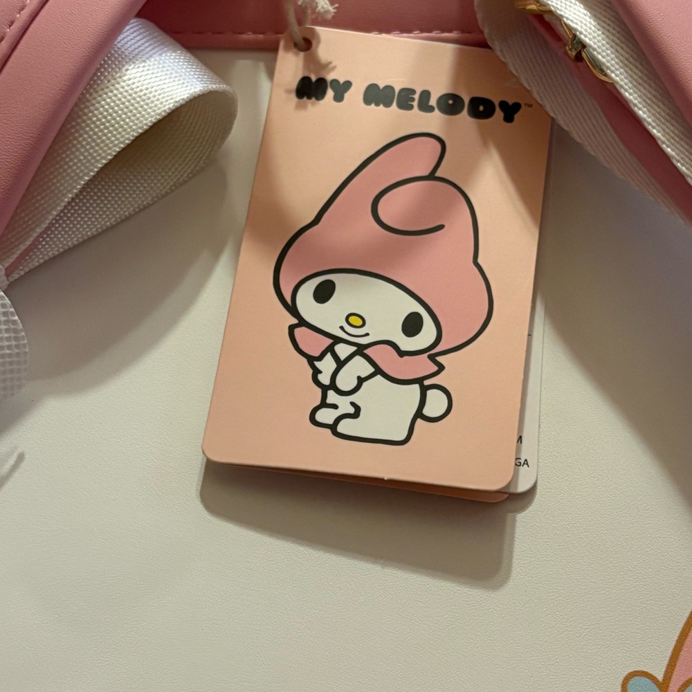 My Melody Plush Pocket Loungefly Bacpack - Picture 4 of 5